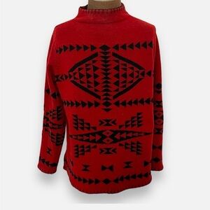 Vintage Ralph Lauren sweater. Red and Black long sleeve. Size 2X.
